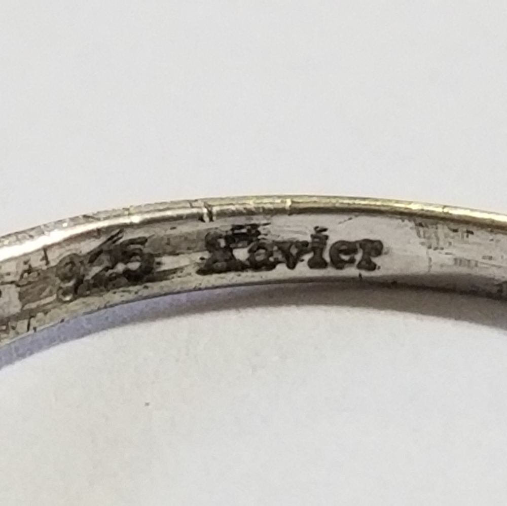 Xavier Sterling Silver And Simulated Diamond Ring - image 5